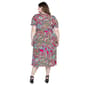 Plus Size 24/7 Comfort Apparel Paisley Tie Waist Midi Dress - image 3