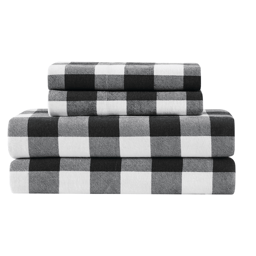 Truly Soft Buffalo Check Flannel Sheet Set