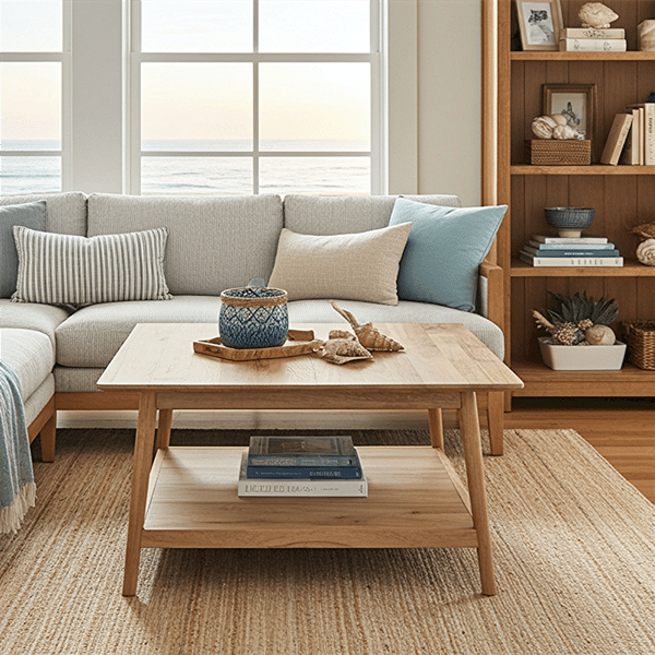 Fairway Avenue Home™ Solid Acacia Square Coffee Table