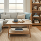 Fairway Avenue Home™ Solid Acacia Square Coffee Table - image 3