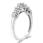 Nova Star® Sterling Silver Lab Grown Diamond Cluster Ring - image 2