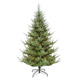 Puleo International 6.5ft. Pre-Lit Hillside Christmas Tree