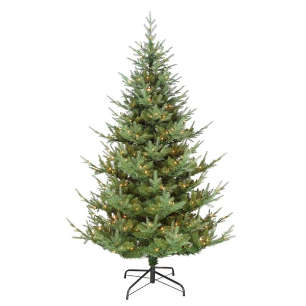 Puleo International 6.5ft. Pre-Lit Hillside Christmas Tree
