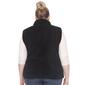 Plus Size White Mark Zip Up Sherpa Vest - image 2