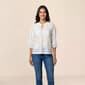 Womens Nanette Lepore Long Sleeve Floral Tie Neck Blouse - image 1