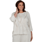 Plus Size Alfred Dunner Good To Go 3/4 Sleeve Stud Swirls Sweater - image 1