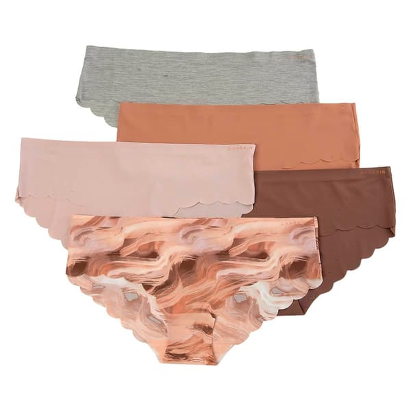Womens Danskin 5pk. Laser Hipster Panties DS9906-5PKAS - image 