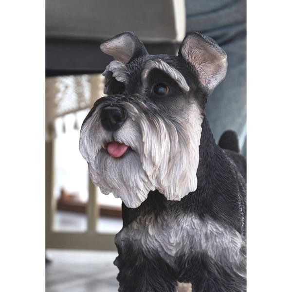 Hi-Line Gift Standing Miniature Schnauzer Garden Statue