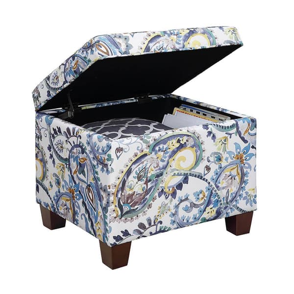 Convenience Concepts Madison Floral Storage Ottoman