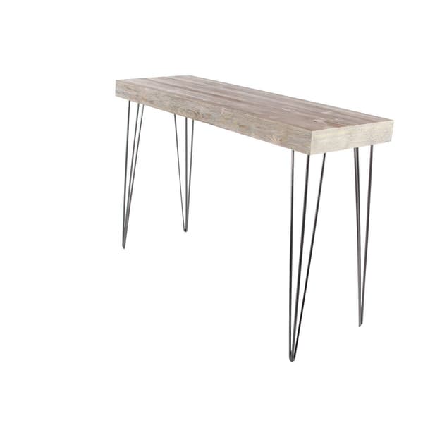 9th & Pike® Brown Modern Wood Console Table