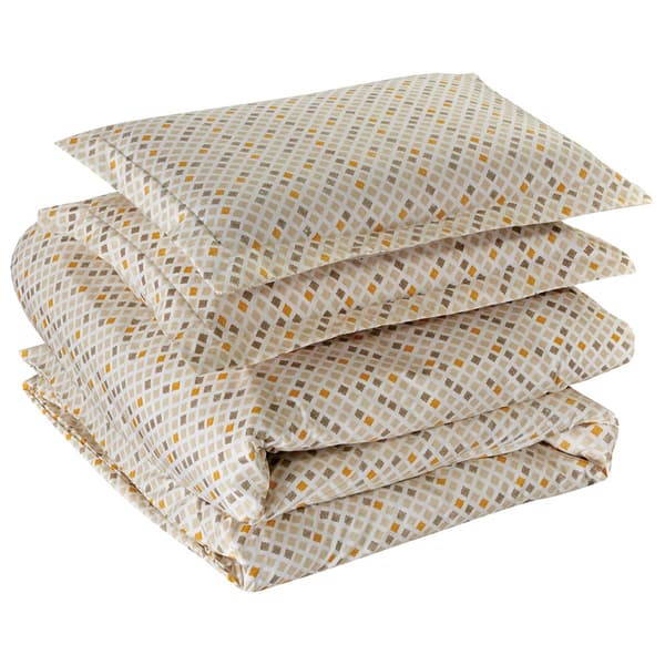 Bibb Home 1800 Series Melange 3pc. Duvet Cover Set