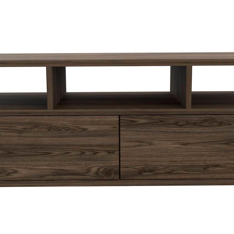 FM FURNITURE Hamburg Dark Walnut TV Stand