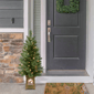 Puleo International Pre-Lit Potted Christmas Trees - Set of 2 - image 3