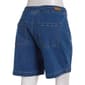 Womens Bleu Denim 7in. Denim Side Sailor Button Shorts - image 3