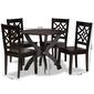 Baxton Studio Anila Dark Brown Finished Wood 5pc. Dining Set - image 9