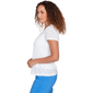 Petite Hearts of Palm Smooth Sailing Wavy Stripe Blouse - image 4