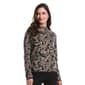 Womens Rafaella® Long Sleeve Mock Neck Paisley Sweater - image 3