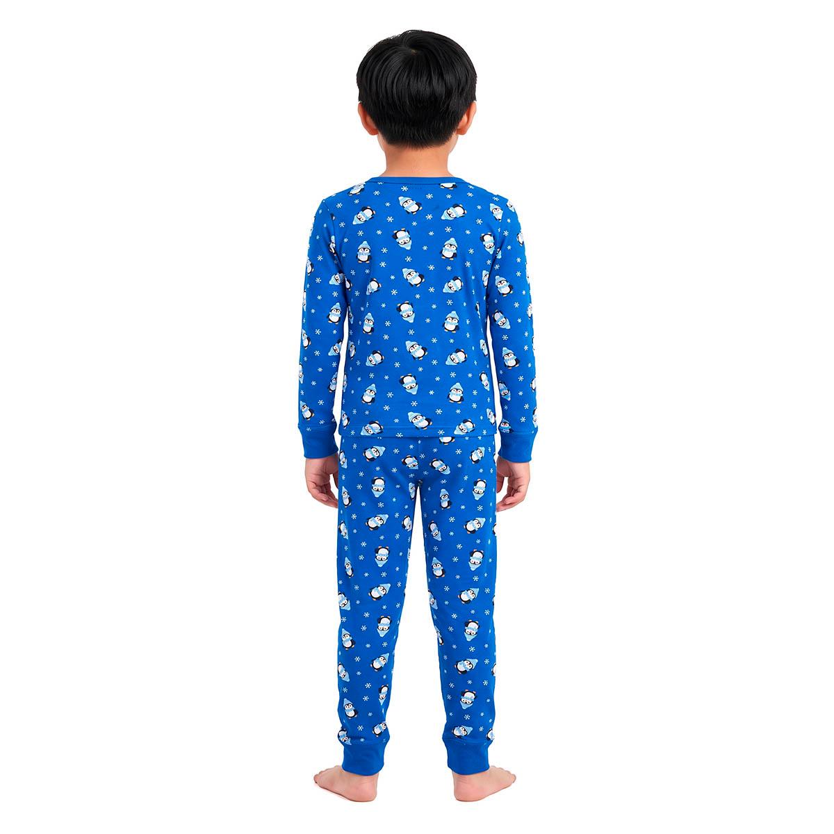 Kids Pillow Talk Long Sleeve Winter Penguin Pajama Set