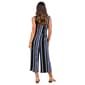 Womens Connected Apparel Sleeveless Stripe Surplice Jumpsuit - image 2