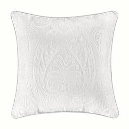 Becco White Square Decorative Throw Pillow 18 x 18 By J Queen