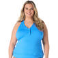 Plus Size Beach House Ruffle Trim Nina Tankini Swim Top - image 1