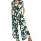 Womens Absolutely Famous Sleeveless V-Neck Floral Jumpsuit - image 3