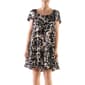 Petite Robbie Bee Short Sleeve Print Ruffle Hem Dress - image 1