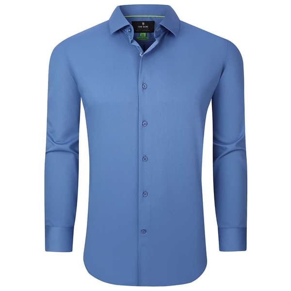 Mens Tom Baine Regular Fit Bamboo Dress Shirt - Blue