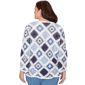 Plus Size Alfred Dunner Austin Long Sleeve Crochet Sweater - image 2