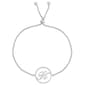Accents by Gianni Argento Diamond Plated Initial K Adj. Bracelet - image 1