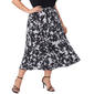 Plus Size NY Collection Pull On Hacchi Skirt Floral - image 1