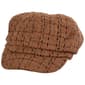 Womens Madd Hatter Brown & Beige Tweed Cabby Hat - image 2
