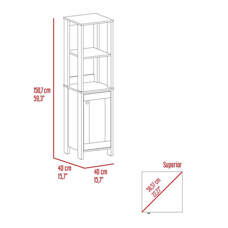 FM FURNITURE Arctic Linen Cabinet