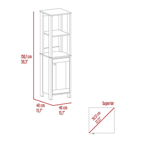 FM FURNITURE Arctic Linen Cabinet