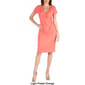 Womens 24/7 Comfort Apparel Faux Wrap Dress - image 2