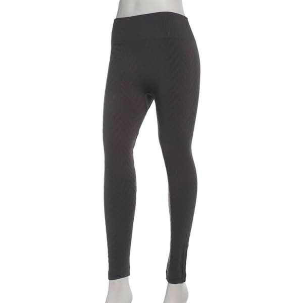 Petite Runway Ready Classic Fleece Lined Splice Chevron Leggings - image 