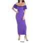 Womens 24/7 Off Shoulder Ruffled Maxi Dress - image 2