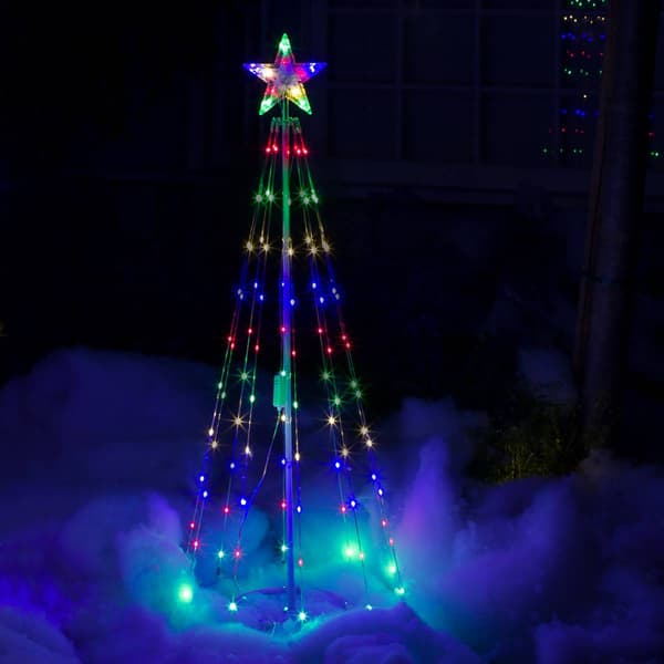 Alpine 4ft. Multicolor LED Christmas Tree Tower