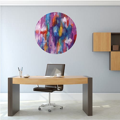 Courtside Market Purple & Pink Decal Wall Art