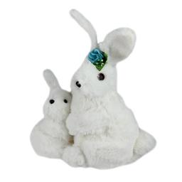 Northlight Seasonal Plush Mother & Baby Easter Bunnies Figurine