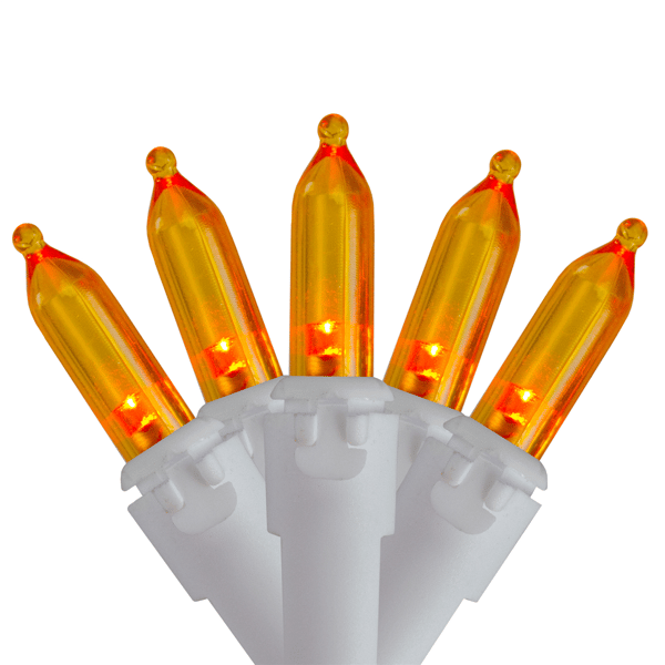 Northlight 33ft. Orange LED Mini Christmas Lights