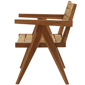 9th & Pike&#174; Bohemian Brown Teak Wood Accent Chair - image 3