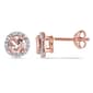 Gemstone Classics(tm) Diamond & 1ctw. Morganite Stud Earrings - image 1