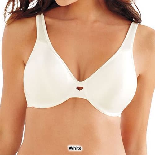 Women's Lilyette 0904 Plunge Into Comfort Keyhole Minimizer Bra (Silver  Lining 42DD) 