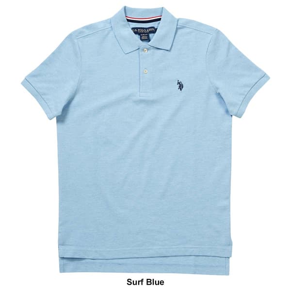 Mens U.S. Polo Assn.&#174; Solid Slim Fit Pique Polo