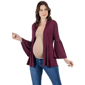 Womens 24/7 Comfort Apparel Bell Sleeve Maternity Cardigan - image 1
