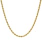 14kt. Gold over Sterling Silver Diamond Cut Rope Chain Necklace - image 1