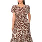 Plus Size MSK Short Sleeve Coastal Smock Waist Maxi Dress - image 4