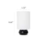 Simple Designs Gemini Mini Touch Table Lamp Set w/Shades-Set of 2 - image 4