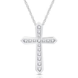 Nova Star(R) 1/4ctw. Lab Grown Diamond Cross Pendant Necklace